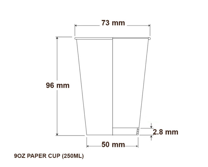 9 Oz Single Wall Vending Paper Cup - Image 6