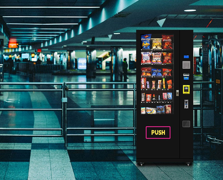 Snack Vending Machine in Metro Station