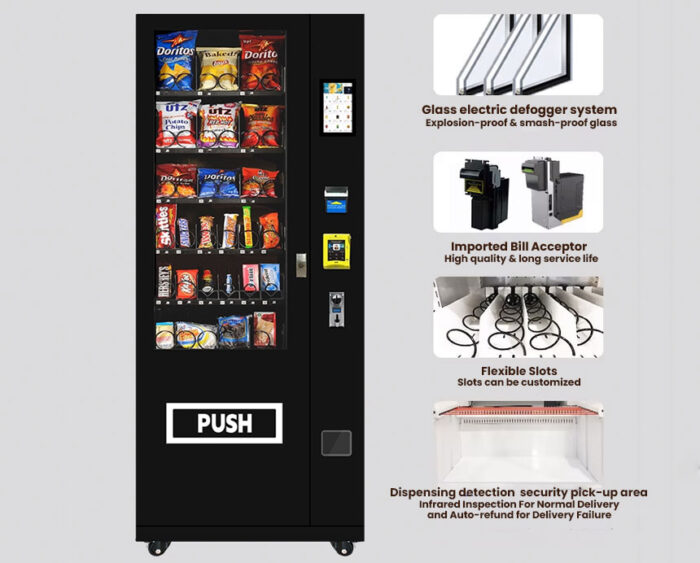 1036AR – 36 Slot Snack Vending Machine for Snacks and Cold Drinks with Screen - Image 5