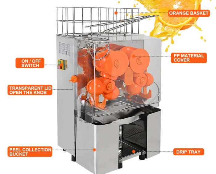 ARJ200 – Commercial Desktop Orange Juice Maker Machine - Image 2