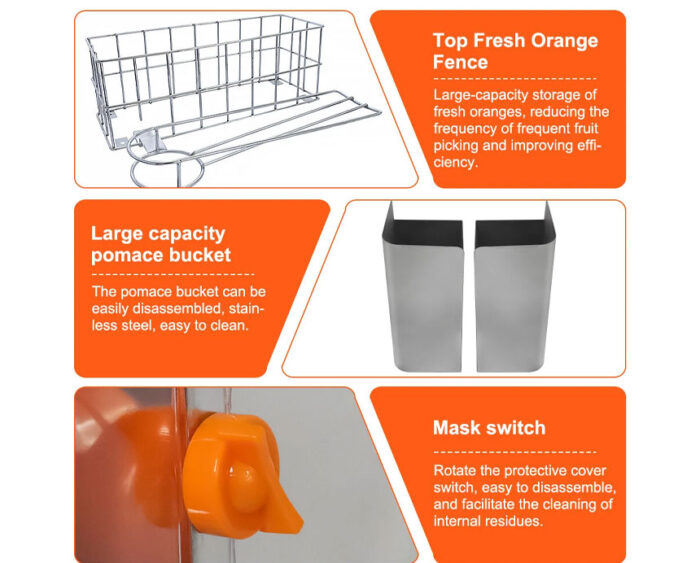 ARJ200 – Commercial Desktop Orange Juice Maker Machine - Image 7