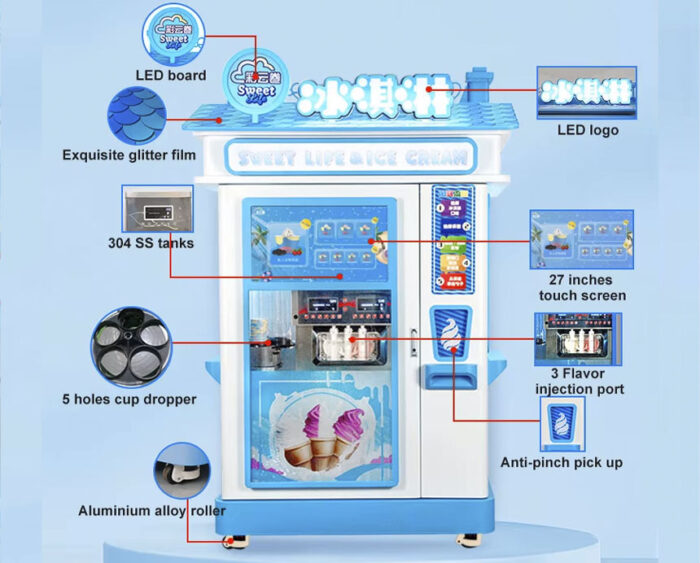 5100AR – Ice Cream Vending Machine with Double Cylinder - Image 2