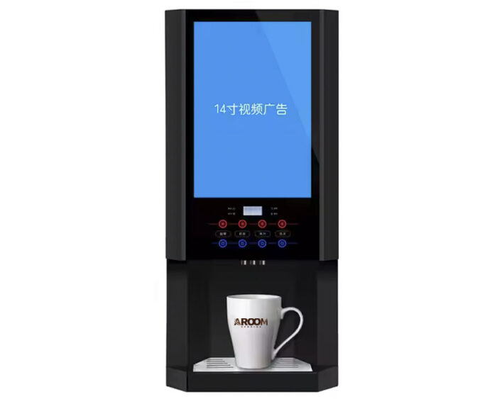 AR103SV5 – 14 Inch LCD Advertising Screen Instant Hot Beverage Maker - Image 2