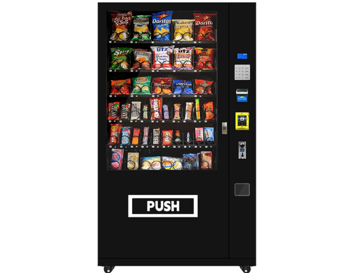 1060ARB – Refrigerated Vending Machine with 60 Slots for Snacks and Drinks
