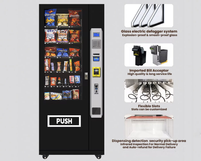 1036ARB – 36 Slot Refrigerated Snack Vending Machine with Keypad - Image 4