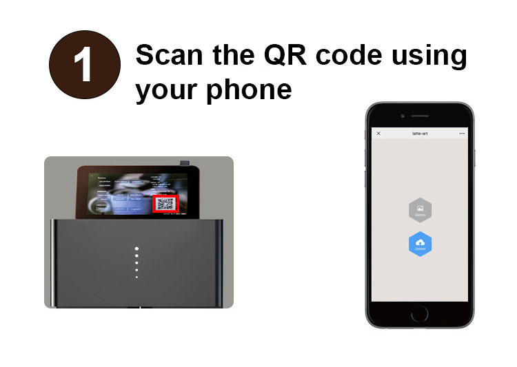 Scan the QR code using phone