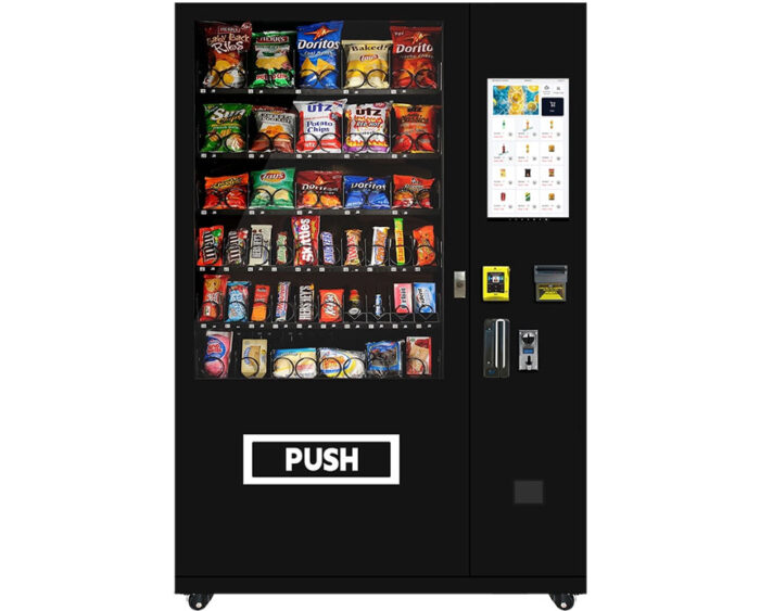 1060AR – Refrigerated Snack and Drink Vending Machine 60 Slots 21.5 Inch Screen