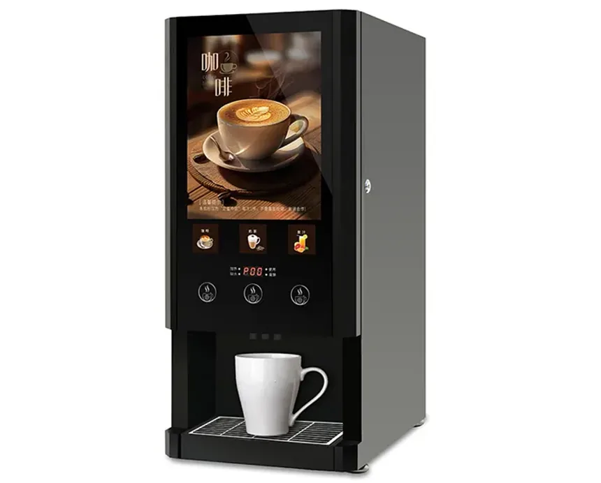 AR3C01 3 flavors instant coffee beverage dispenser machine three quarter view