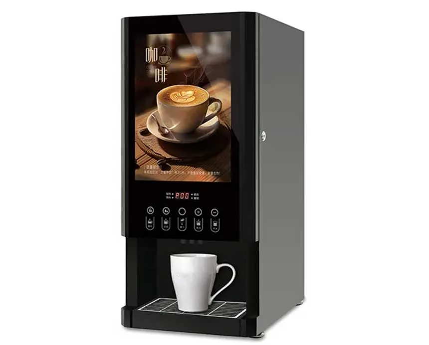 AR3C02 3 flavor self-service hot drinks machine three-quarter product view